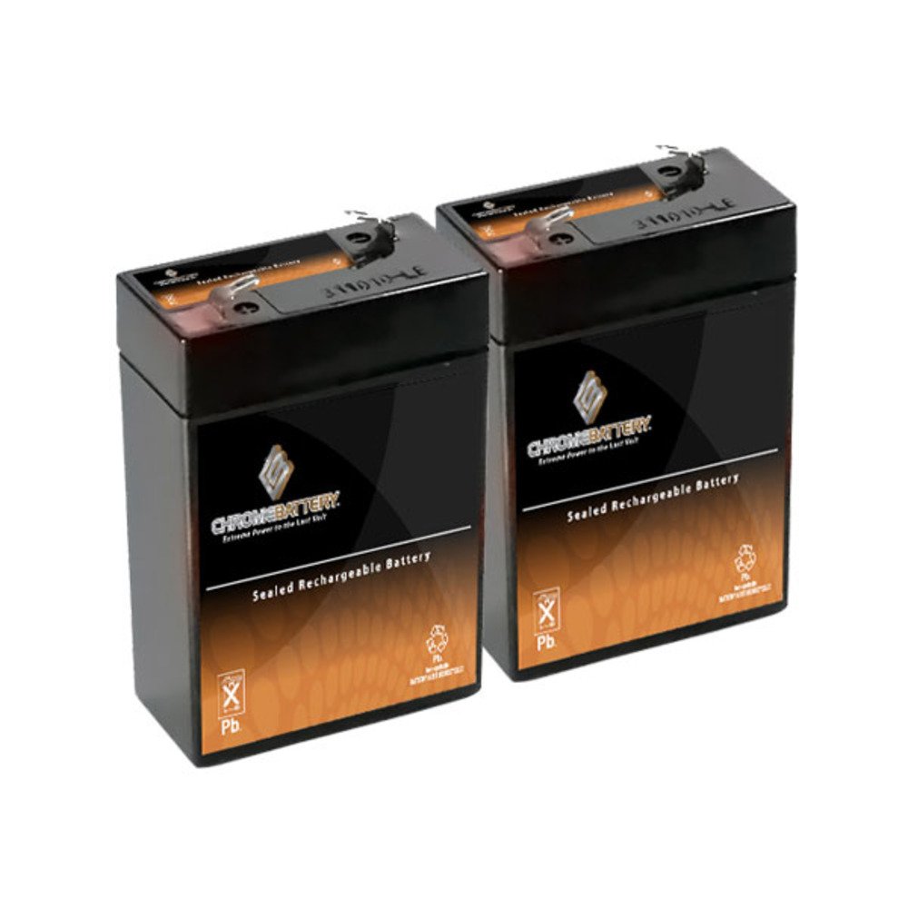 6V 4.5AH SLA Battery Replaces elb06042 es4-6 ps-640 gp640-2PK