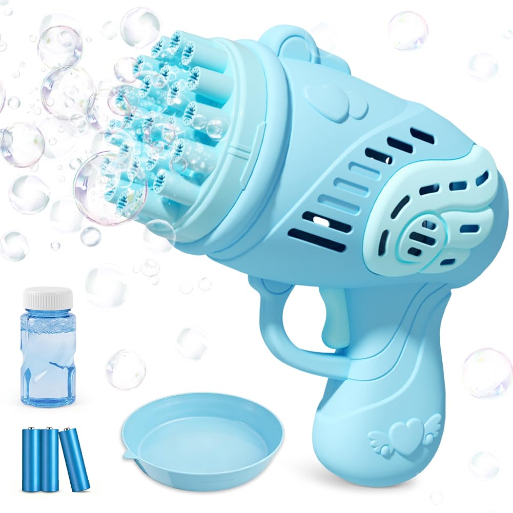 Bubble Gun for Kids, Automatic Bubble Machine, Bubble Blower with Solutio, Summer Outdoor Toy, Gift for Boys Girls — image 1