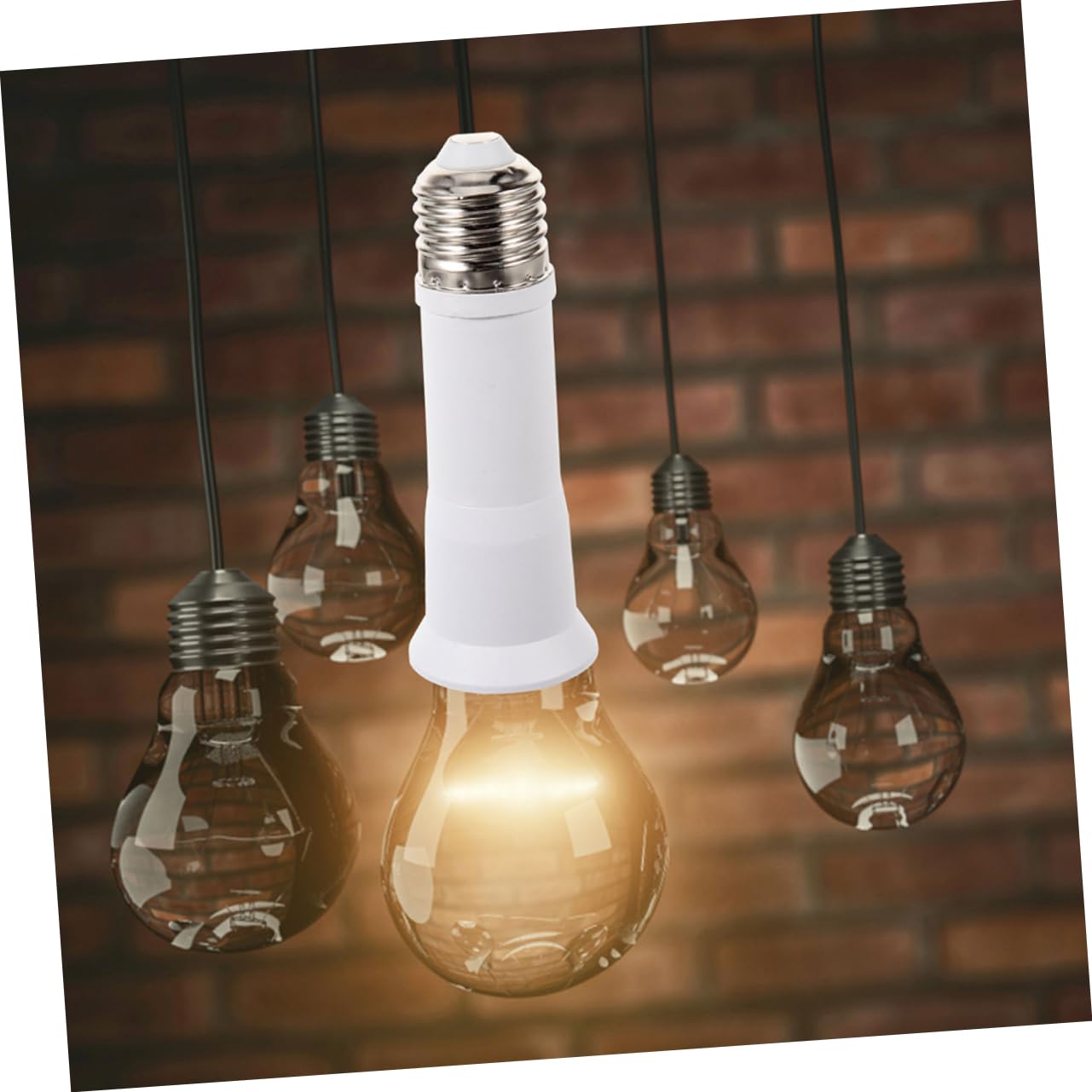 VOSAREA 4 Set Di Lampadine Da E27 A E27 Per Esterni in Metallo Con Attacco Per Lampadina Adattatore Convertitore 4 Pezzi*4