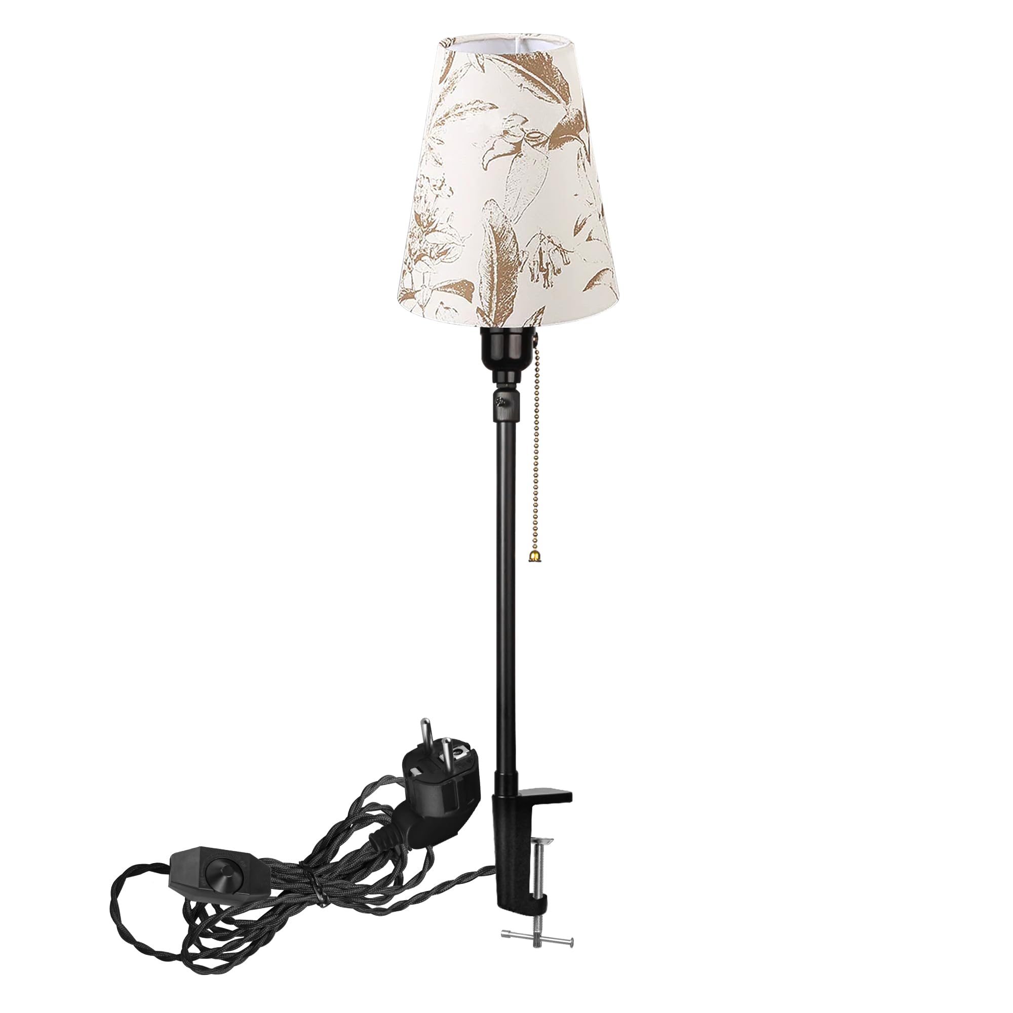 Modern Klemmleuchte,1 Packung Leselampe mit 2,5 m Kabel, Dimmbar Nachttischlampe,Augenpflege Schreibtischlampe für Heimgebrauch Büro, E27 Lampenhalterung - DZ0375C