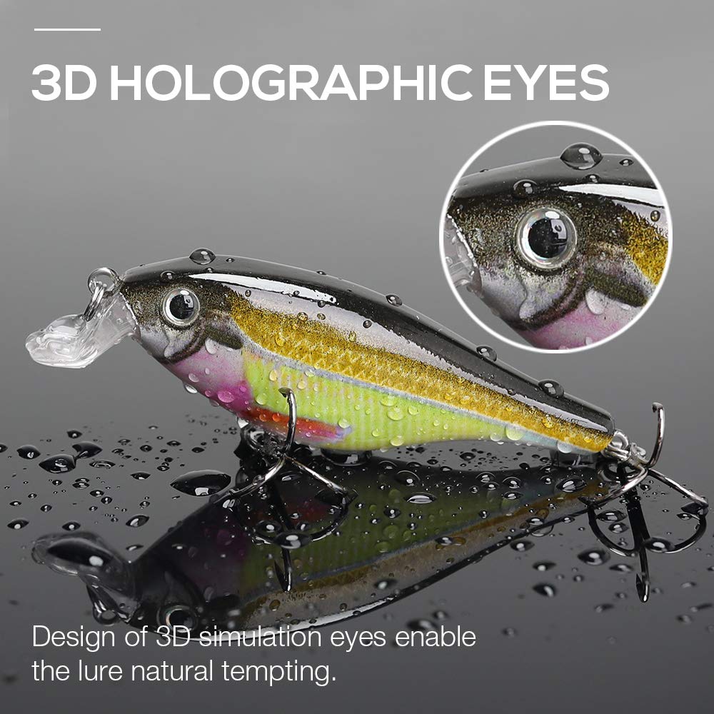 Miękkie przynęty wędkarskie, Przynęty wędkarskie 7.5cm 11g Ranny Minnow Woblery Fishing Lure Twarda przynęta Crankbait Peche Bass Sztuczne przynęty Szczupak Przynęty karpiowe Swimbait