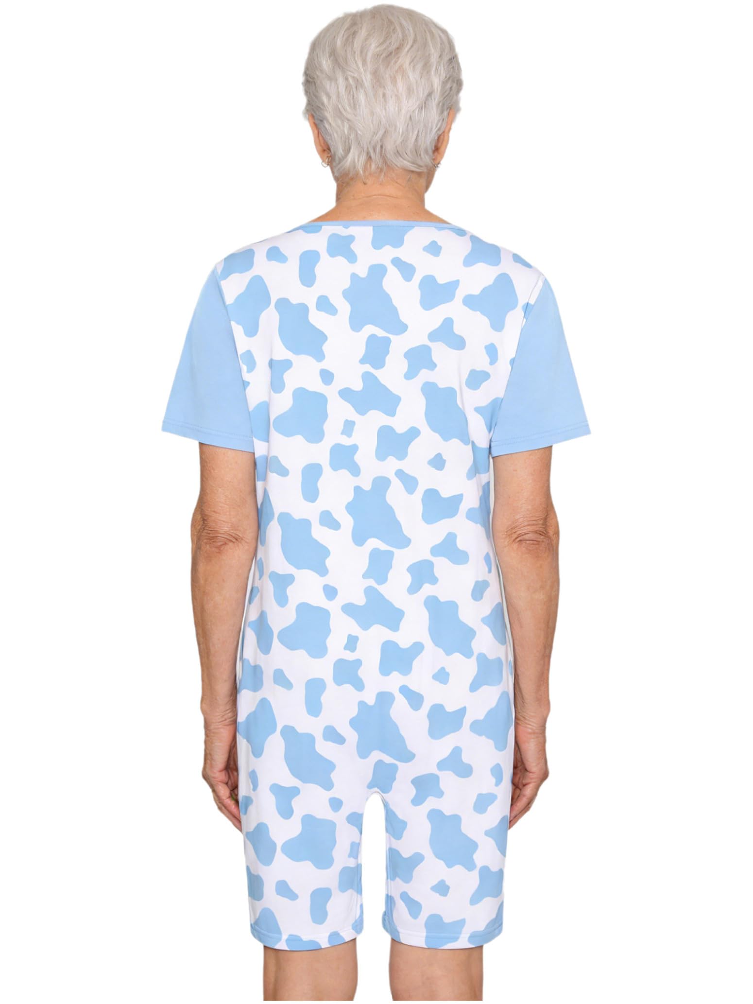 Pflege Damen Alzheimer Senioren Schlafanzug Kurz Body Pflegeoverall