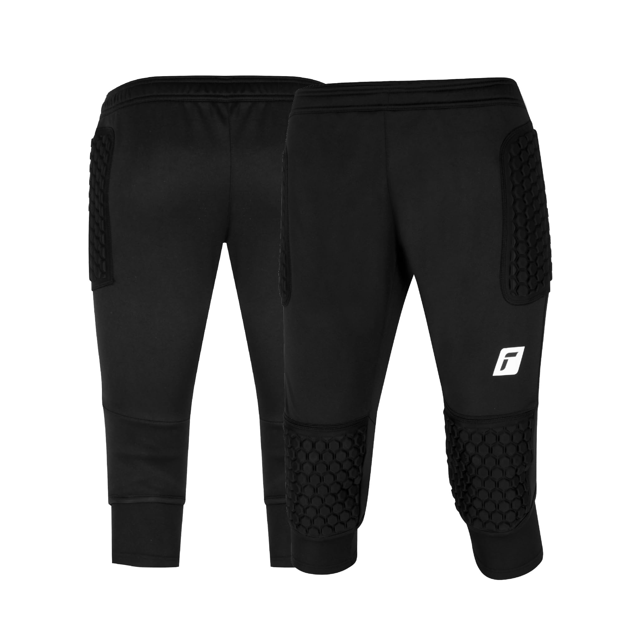 Reusch Torhüter Contest 3/4 Short Advance Junior - Pantalon de Gardien de But de Football rembourré pour Enfant - Bermuda - Garçon