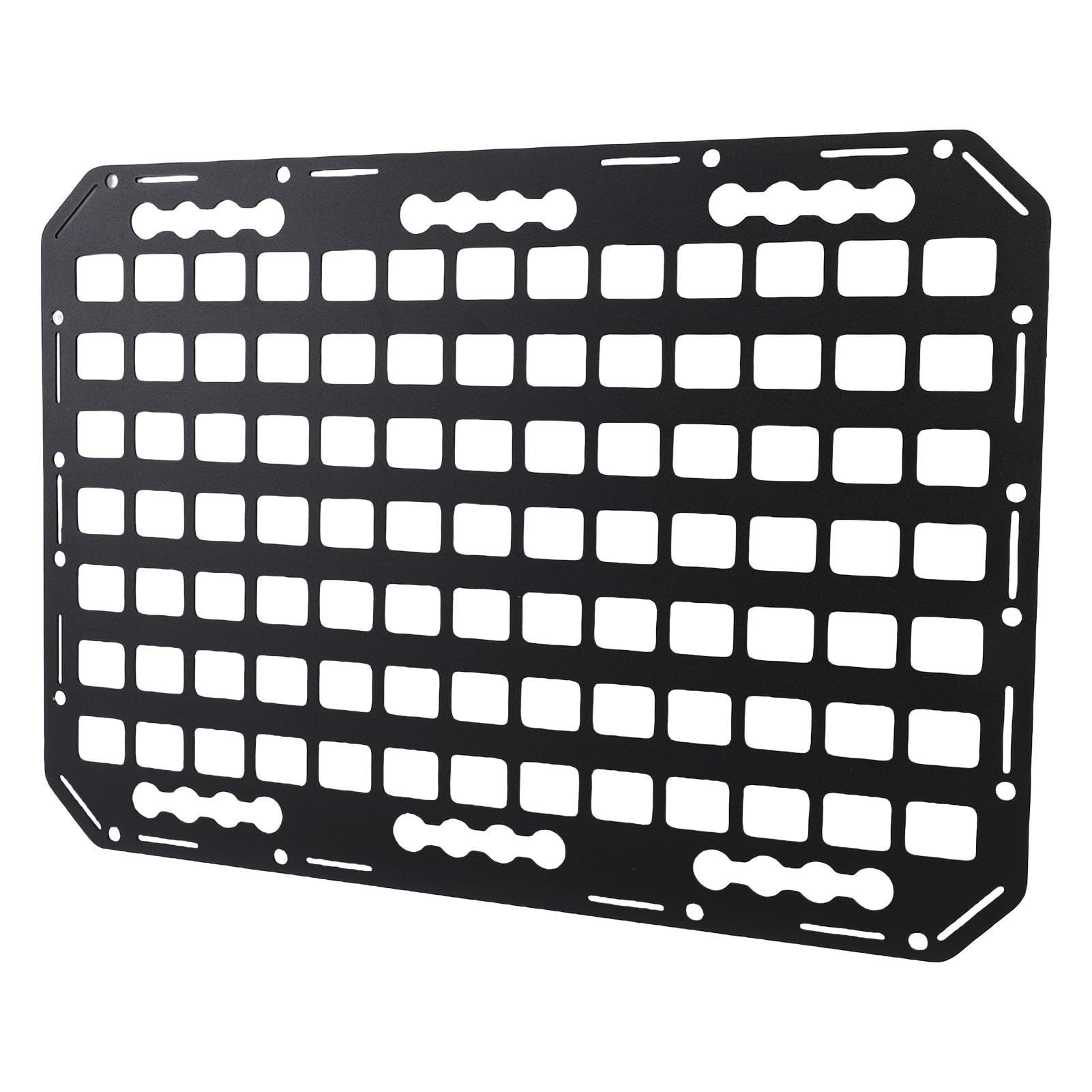 Pannello per Pianale di Camion in Alluminio, Pannello per Rack di Stoccaggio Laterale del Veicolo, Organizer per Carico con Scaffale per Scaffali Molle Multifunzionale con Meccanismo di