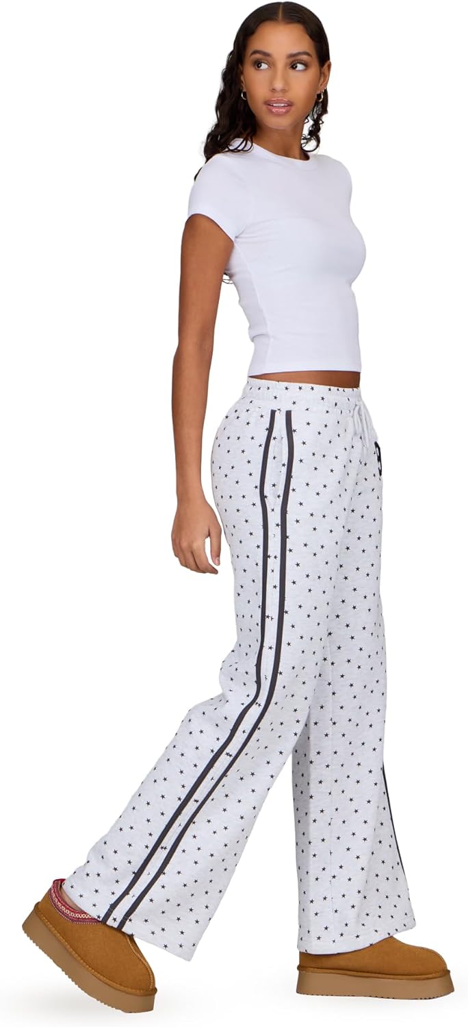 Forever 21 Womens Wide Leg Jogger with AOP and Graphic - Image 3