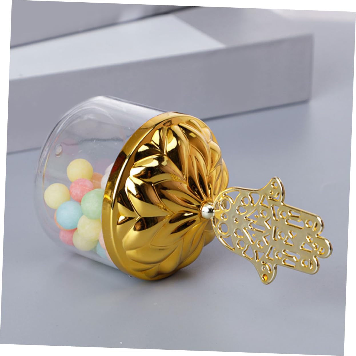 SAFIGLE 24piezas Caja de Dulces para Fiestas de Plástico Transparente con Tapa Cajas Pequeñas para Galletas Decoración para Bodas para Guardar Dulces de Despedida de Soltera