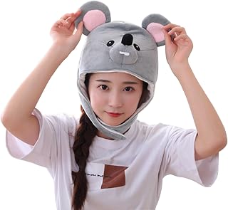 Animal Costume Hat Funny Plush Animal Hat Dress Up Party Headwear Novelty Props for Animals-Themed Party Cosplay Halloween