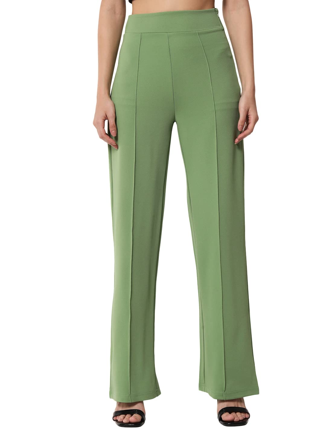 KOTTY Women’s Solid Orange Red Straight Trouser – Trendy Polyester Blend Pants KOTTY Women’s Solid Orange Red Straight Trouser – Trendy Polyester Blend Pants