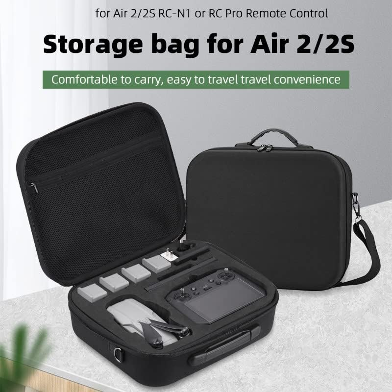 Miniatura 3 de Estuche de transporte duro para almacenamiento de dron para Mavic Air 2/Air 2S, drone, control remoto y funda de accesorios, bolsa protectora de