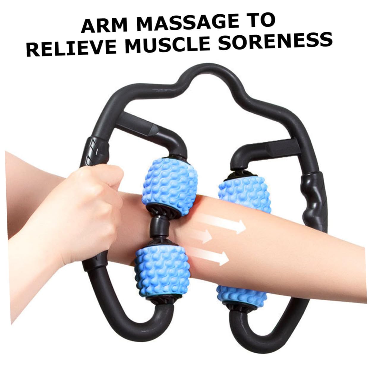 Gatuida Leichte Muskelrelaxans Massagerolle aus PP mit Elastischem Halter und Verstellbarer Breite zur Entspannung Beine und Oberschenkel