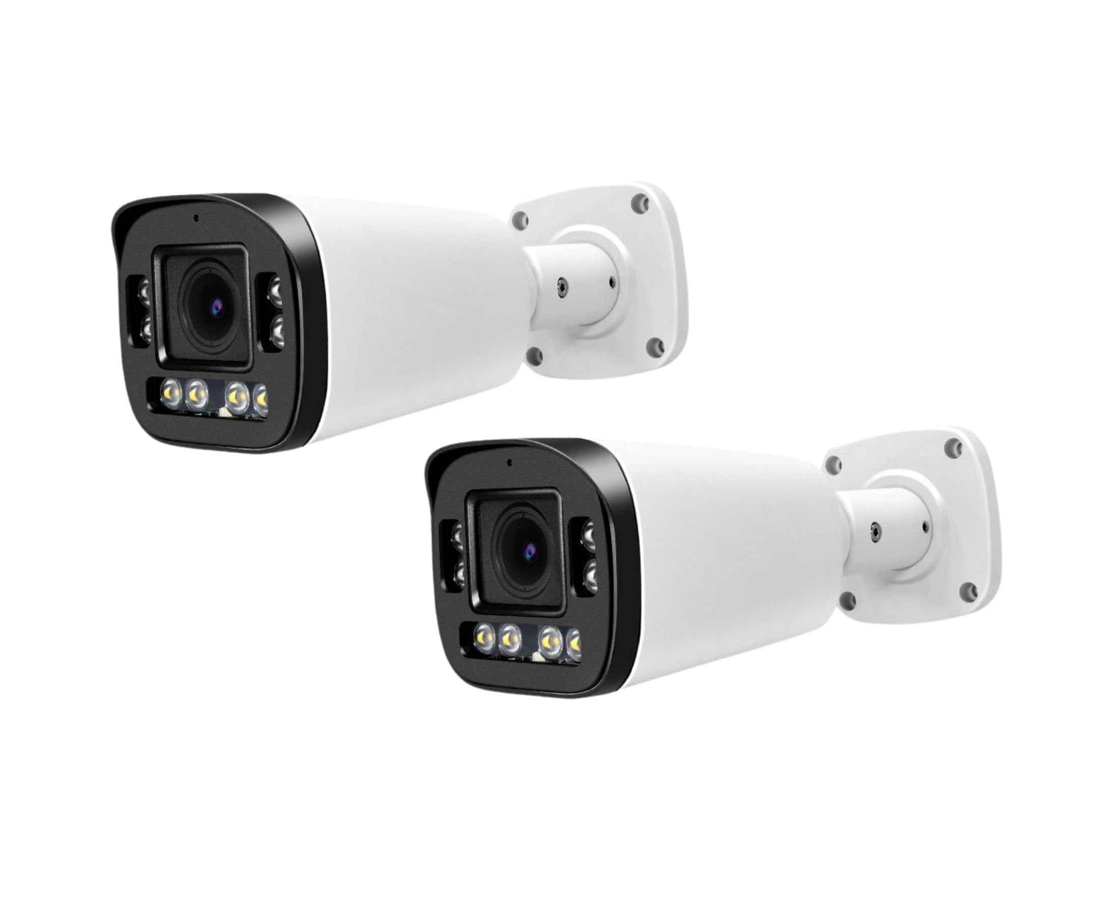 Evertech 2 PCS 1080P Bullet Security Cameras Indoor Outdoor 2.8-12mm Adjustable Lens Night Vision up to 98ft