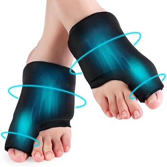 2 Pack Forefoot Toe Ice Pack,Foot Ice Pack Wrap Bunion Corrector for Women & Men, Non-Slip Bunion Relief Socks with Hot and Cold Therapy for Plantar Fasciitis, Hallux Valgusand Sport Injured