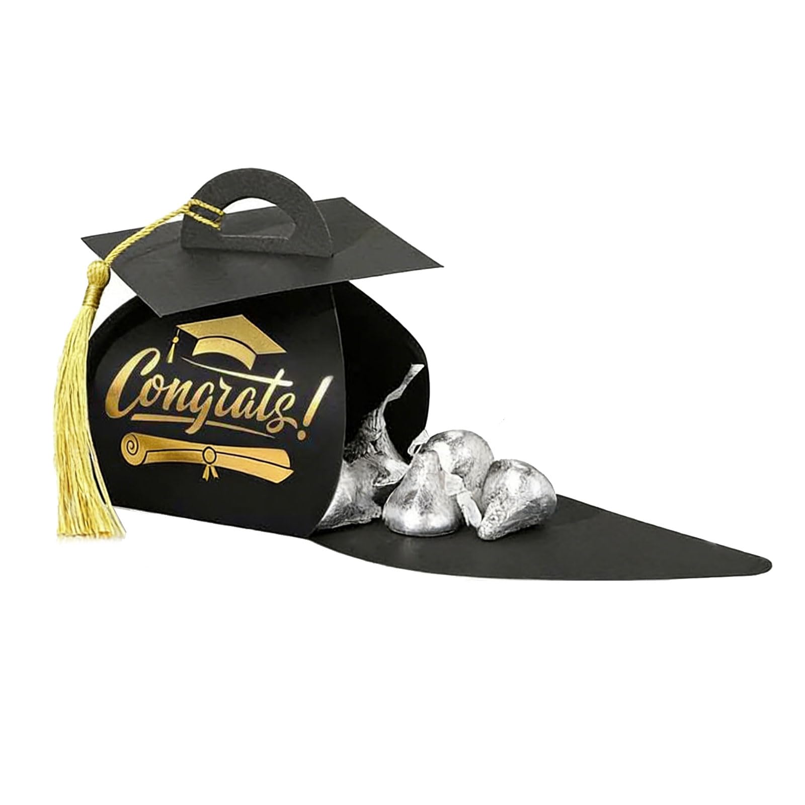 Kalttoy Individualized Graduation Cap Accessories Box Holds Certificates Photos and Mementos in Sturdy Paper Materials Diploma Awards Gift Box