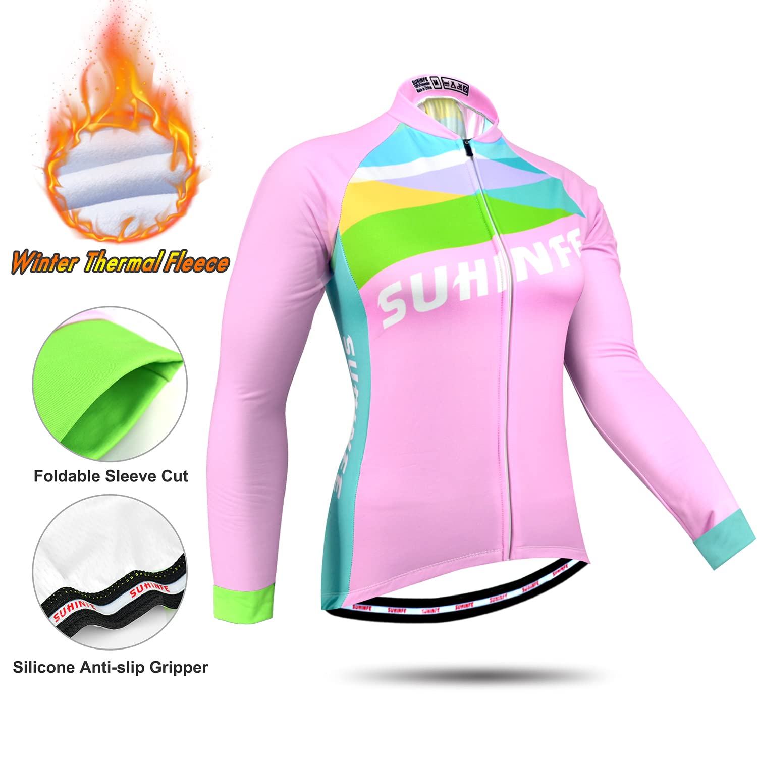 Maglia Lunga Sportful Monocrom Donna - Top Ciclismo Manica Lunga, Tessuto Tecnico Traspirante