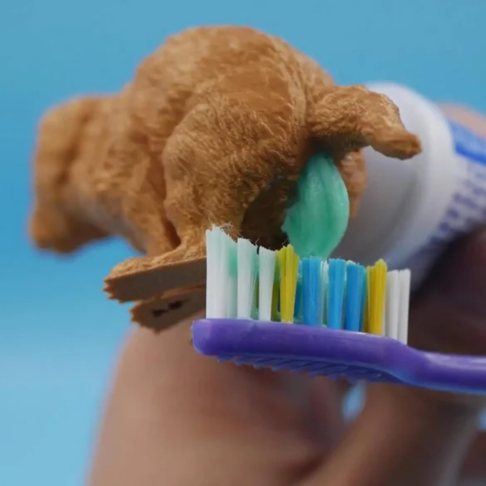 1 Funny Dog Poop Toothpaste Dispenser, Dog Butt Toothpaste Cover Squeezer, Children's and Adult Bathroom Accessories, Novel Gift Suitable for Various Toothpaste Mouths 4