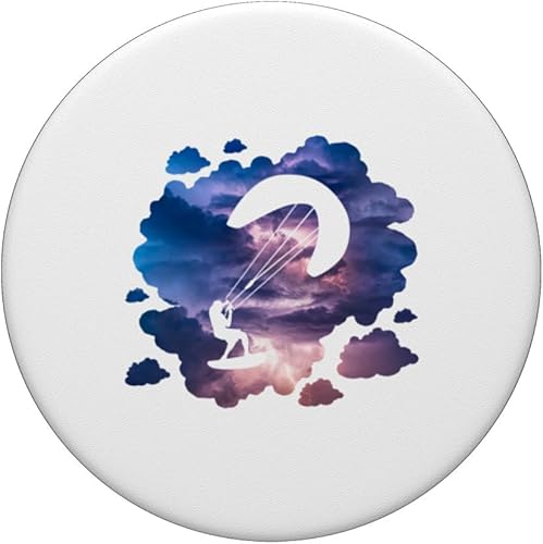 Miniatura 3 de Kite Surfing Adventure Conquer Wind & Waves PopSockets Standard PopGrip