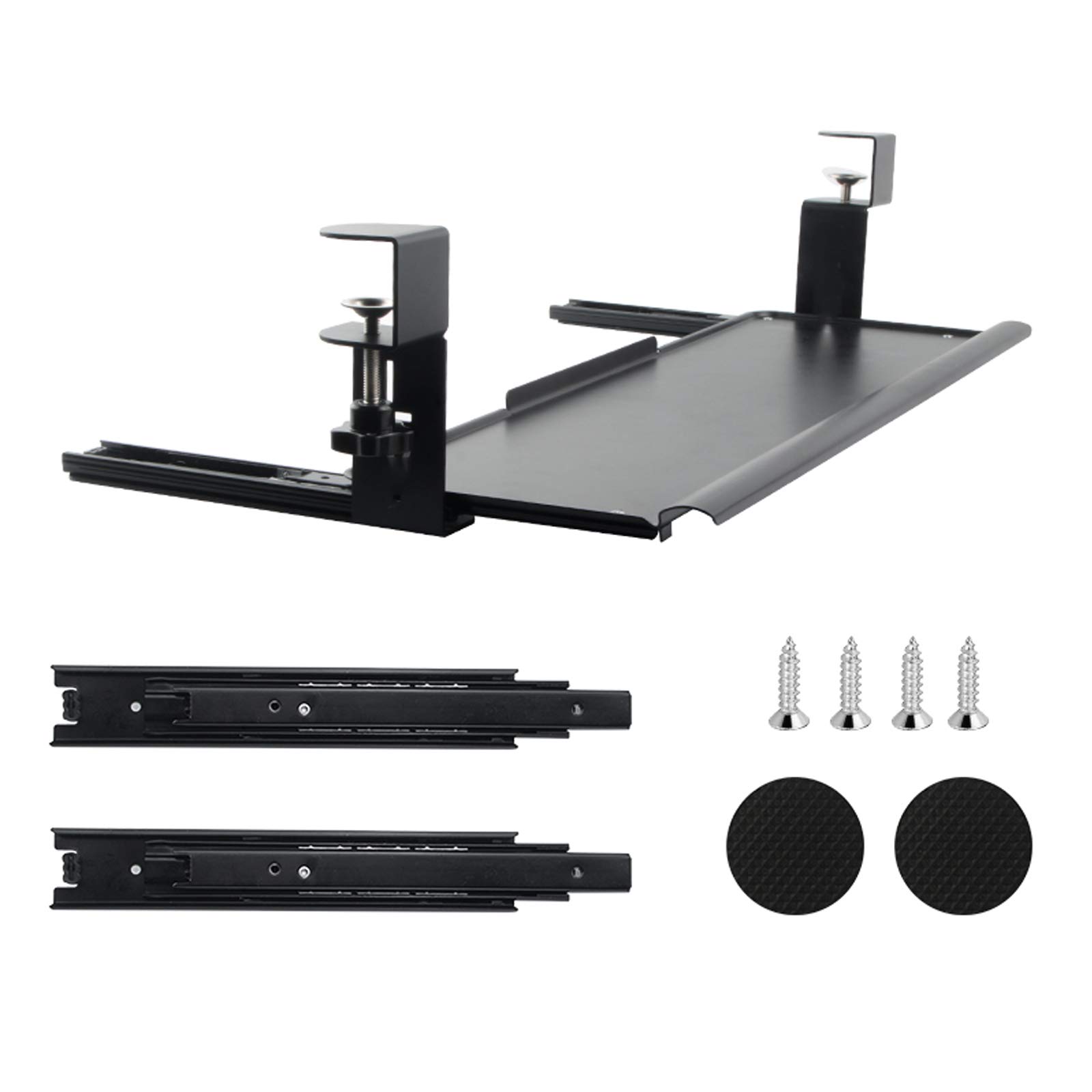 Buy Keyboard Tray Under Desk Clamp metal Keyboard Drawer Clamp