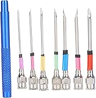 Vista 1 de Aguja de punzón, aguja ultra punzón, aguja de acero para bordado, juego de agujas de punzón para tejer con mango