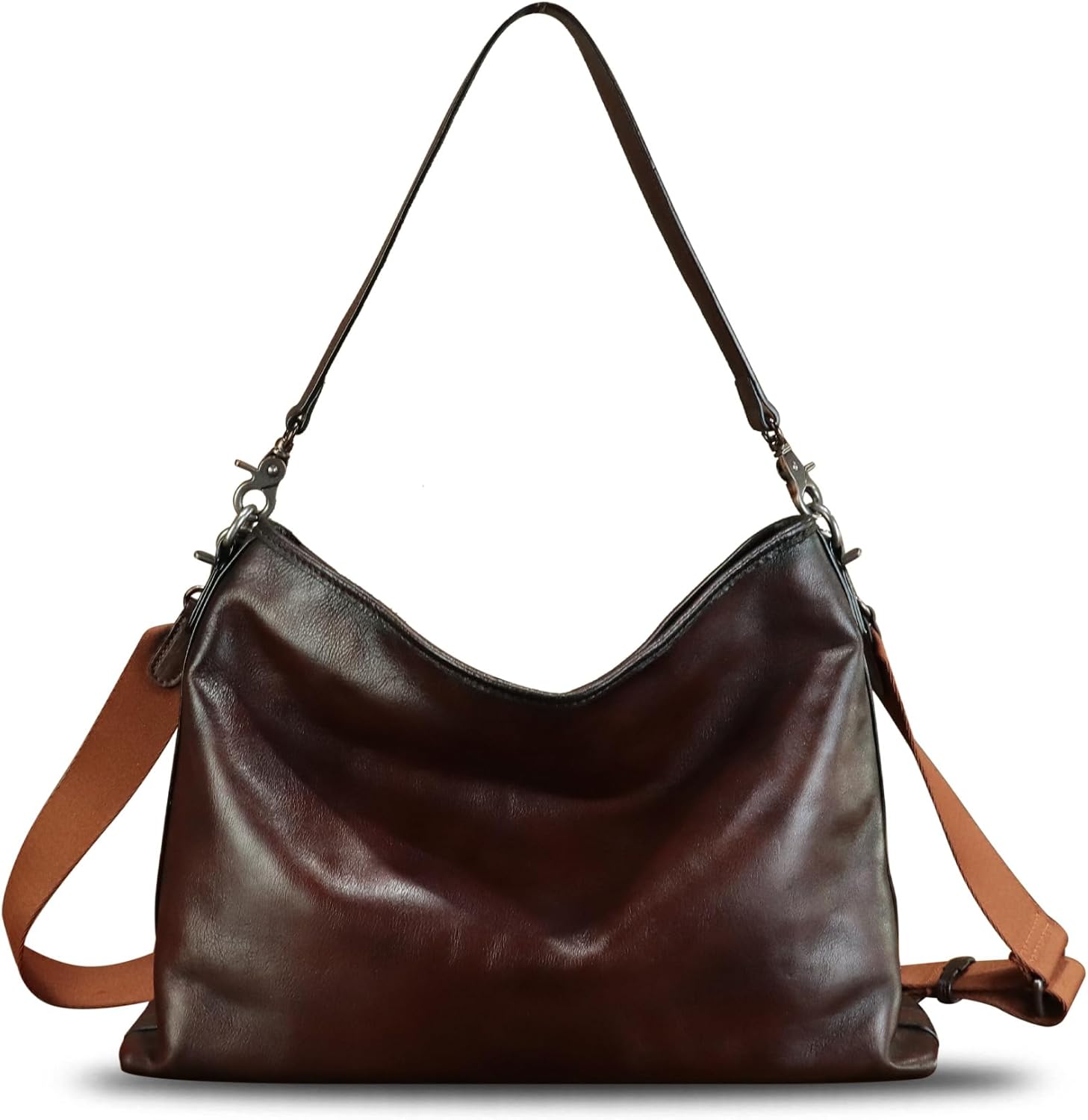 Genuine Leather Hobo Bag for Women Tote Bag Vintage Handmade Shoulder Bag Crossbody Satchel Purses Pouch