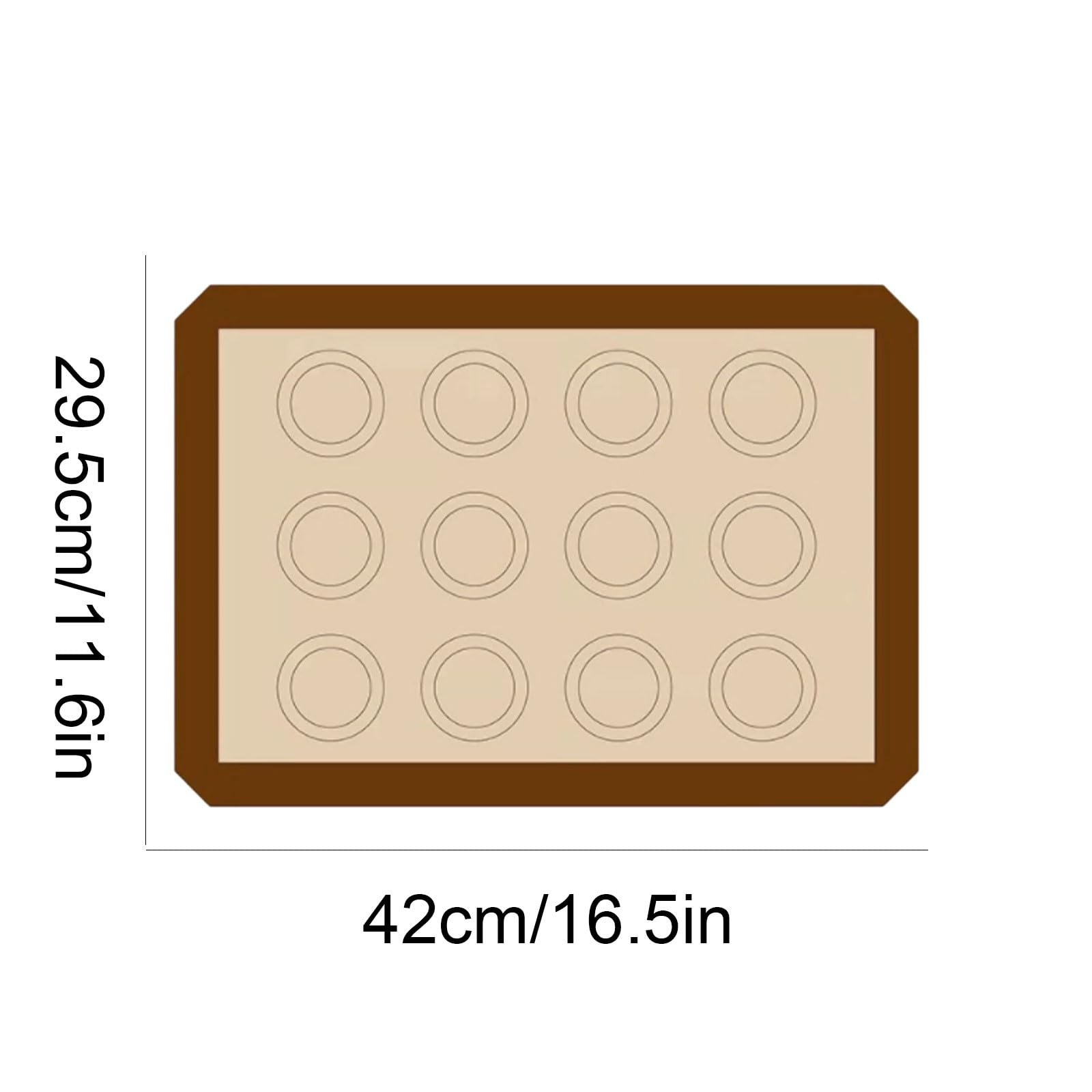 Wiederverwendbar Fiberglas-Silikon-Backmatte, Mehrzweck-Antihaft-Backmatte, wiederverwendbar, dick, leicht zu reinigen Klebt nicht