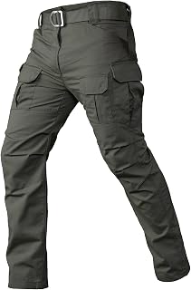 Gear Men's Tactical Cargo Pants Waterpoof Lightweight Rip Stop EDC Military Combat Trousers