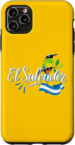 Funda Torogoz para iPhone 11 Pro Max Vos Solo Sos Paja Salvadoran Slang El Salvador Flag