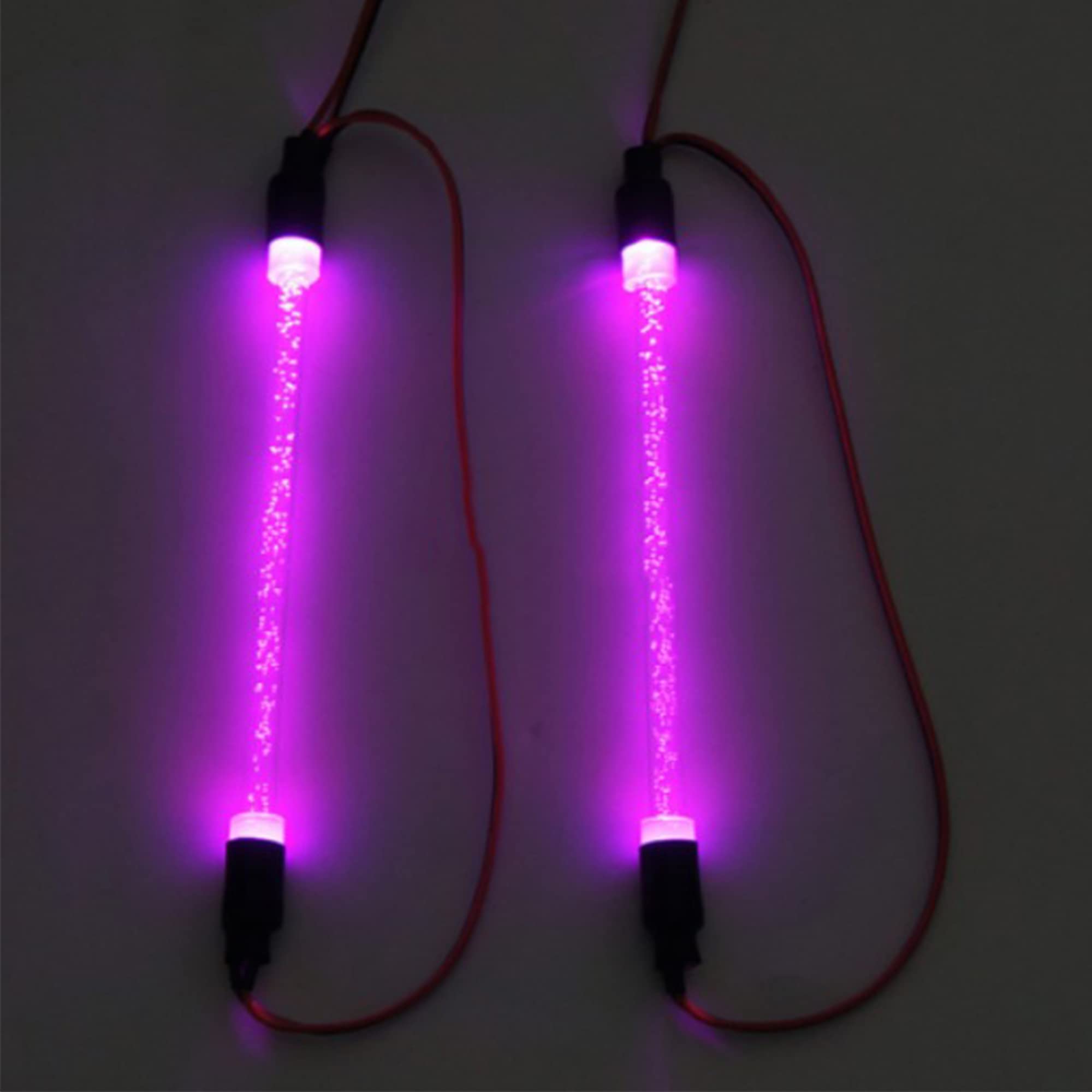 HIRCQOO RC Car Chassis Body LED Light Tube Strip Light Bar Compatible with Traxxas TRX-4 Axial SCX10 II 90046 D90 D110 1/10 RC Crawler Car Truck (