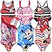 Characters Cartoons Disney Minnie - Bambina - Costume da Bagno Intero 1 Pezzo o Bikini 2 Pezzi Mare Piscina - Prodotto Originale Licenza Ufficiale [1686 Fucsia - 5 Anni]