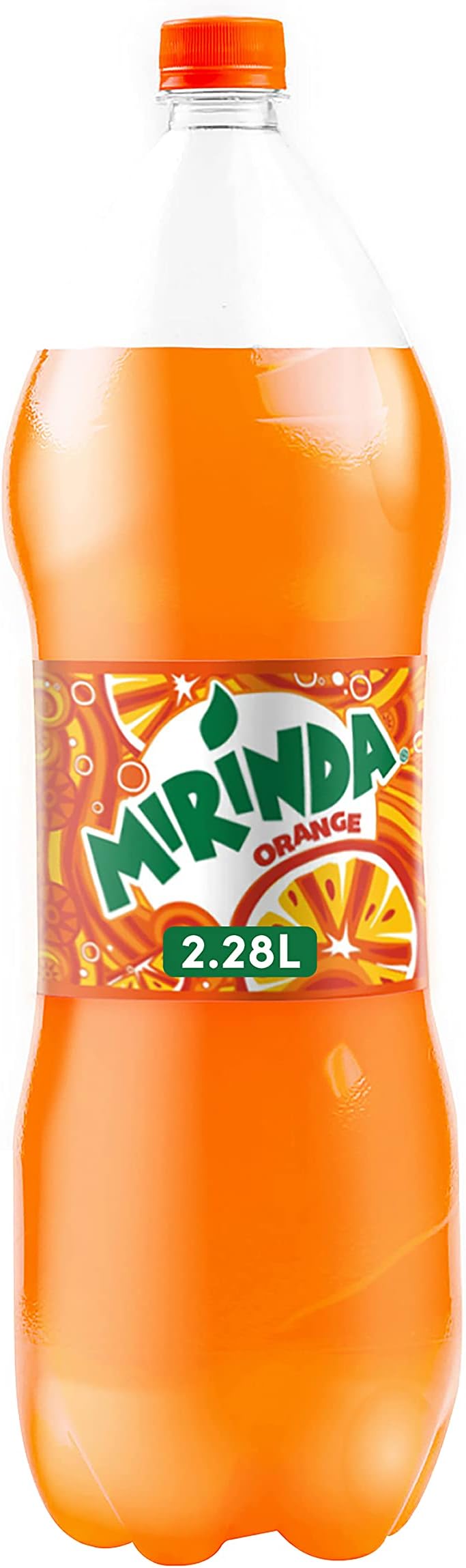 Mirinda Orange, Carbonated Soft Drink, Plastic Bottle, 2.28Liter