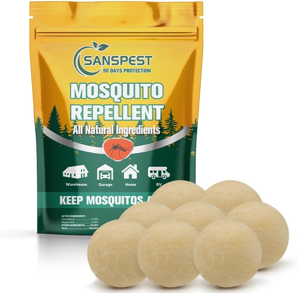 Sanspest Mosquito Repellent Outdoor, Midge Repellent, Citronella Anti Mosquito Indoor, Fly Repellent Terrace, Insect Repellent, Mosquito-Repellent, Effective Anti Midge, Fleas,8pcs