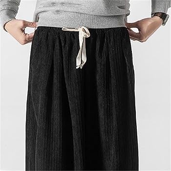 Corduroy Pants Men Baggy Loose Wide Leg Japanese Pants