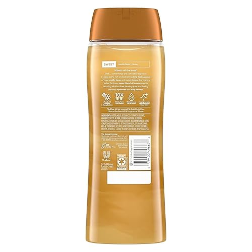 Miniatura 2 de Suave Gel de baño hidratante, con leche y miel y extracto de vitamina E, sin parabenos, sin ftalatos, 18 onzas, paquete de 6