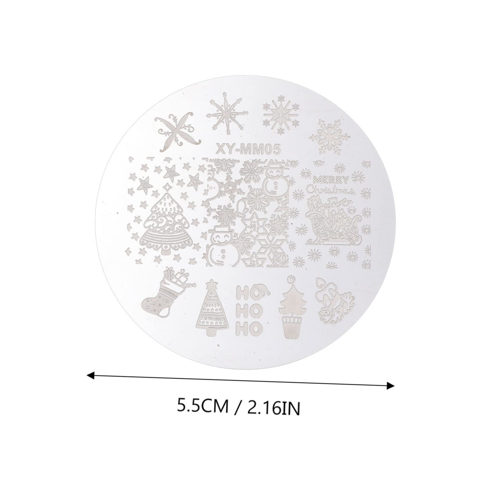Healeved 3 Set Di Stamping Per Nail Art Natalizio Stamper Per Nail Art Piastre Per Stamping Per Manicure Modelli Per Stamping 10 Pezzi * 3