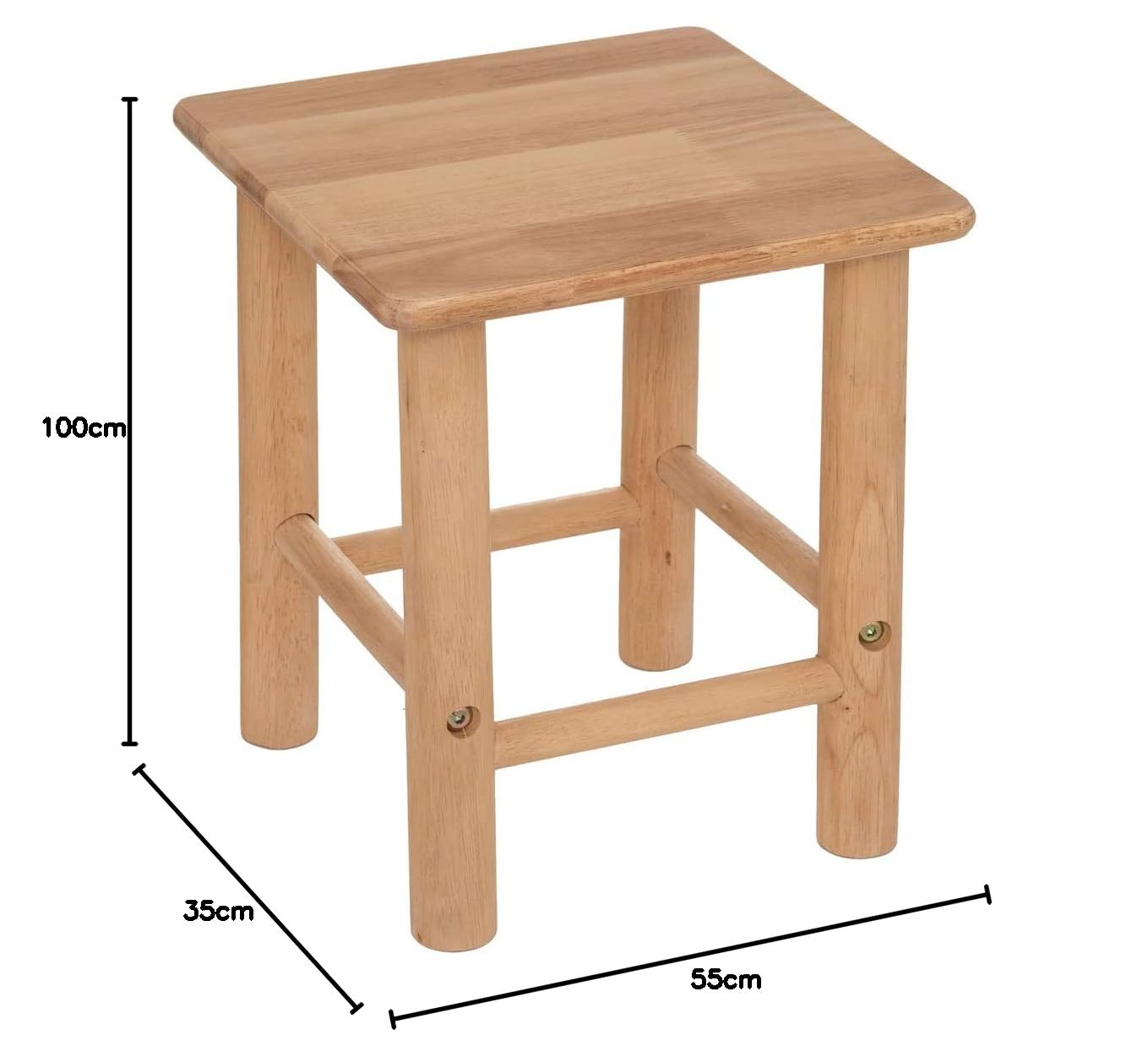 Atmosphera - Coiffeuse et Tabouret Enfant - hévéa et Verre