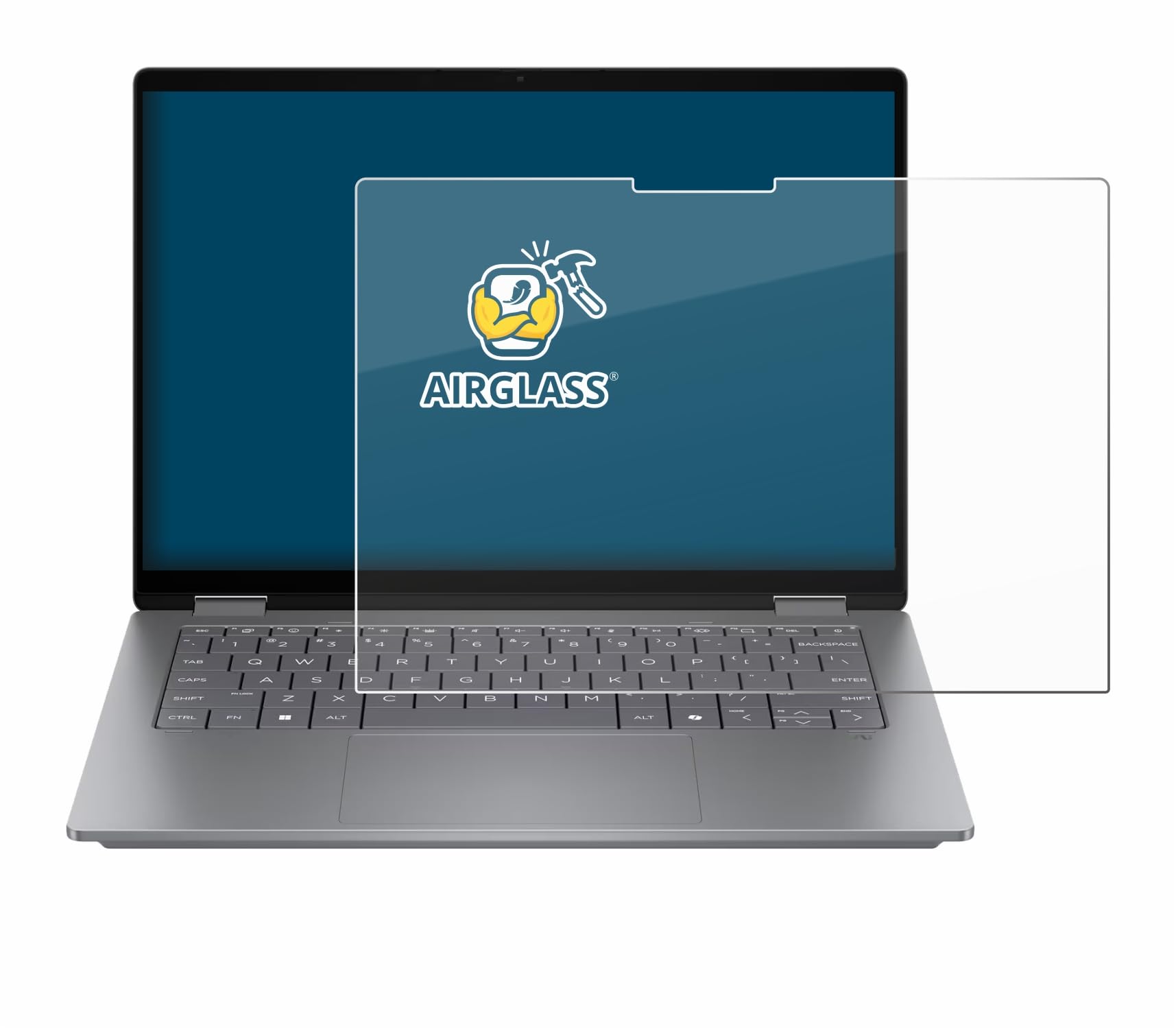 BROTECT Protector Pantalla Cristal para HP OmniBook X Flip 14 Protector Vidrio - [Dureza 9H, Anti-Arañazos]