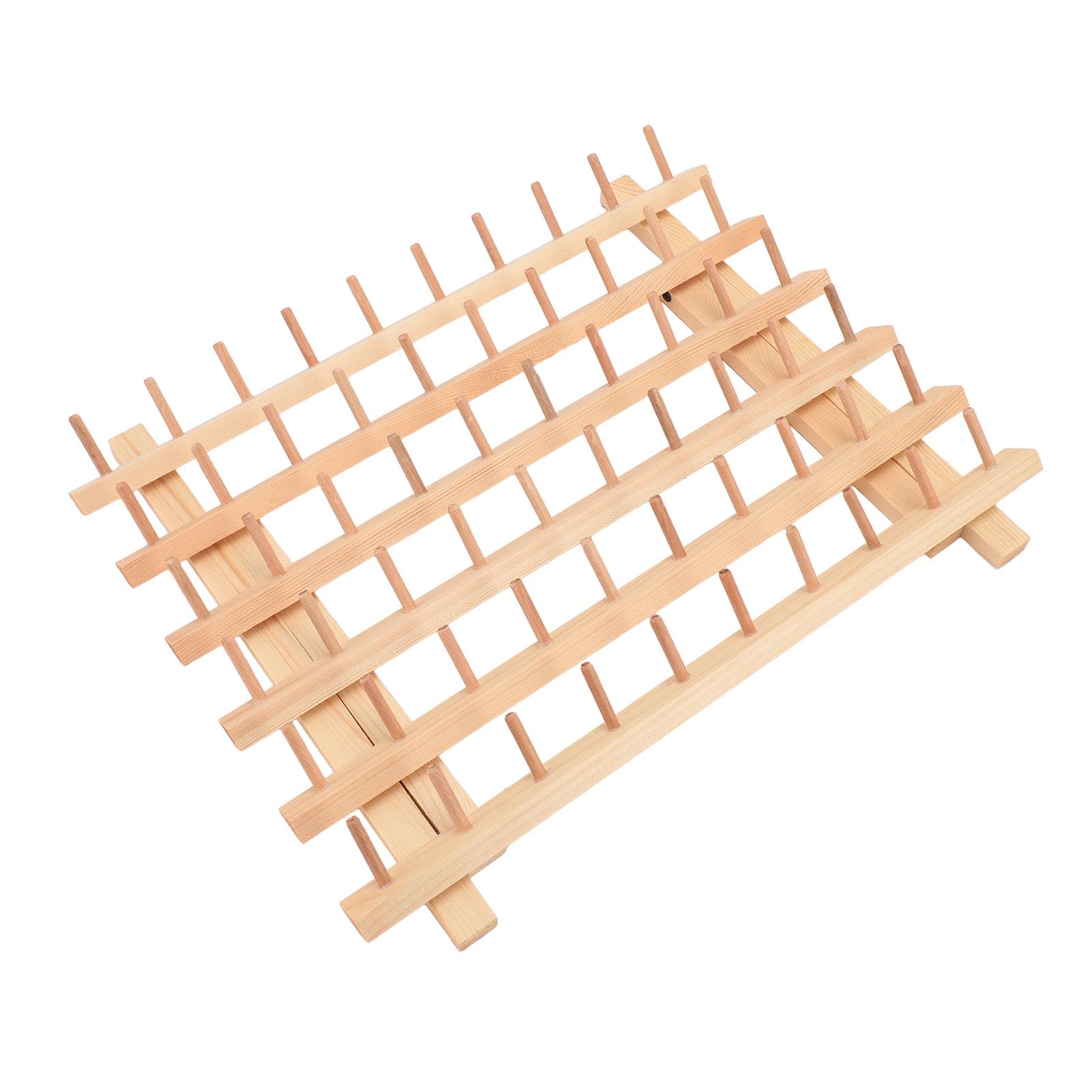 Rangement bobines de fil en bois pour un atelier créatif ordonné