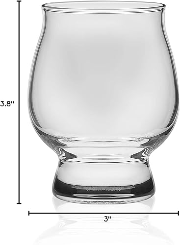 Miniatura 10 de Libbey Signature Kentucky Bourbon Trail - Juego de 4 vasos de whisky Bourbon con paleta de madera, lujoso, juego de vasos de bourbon