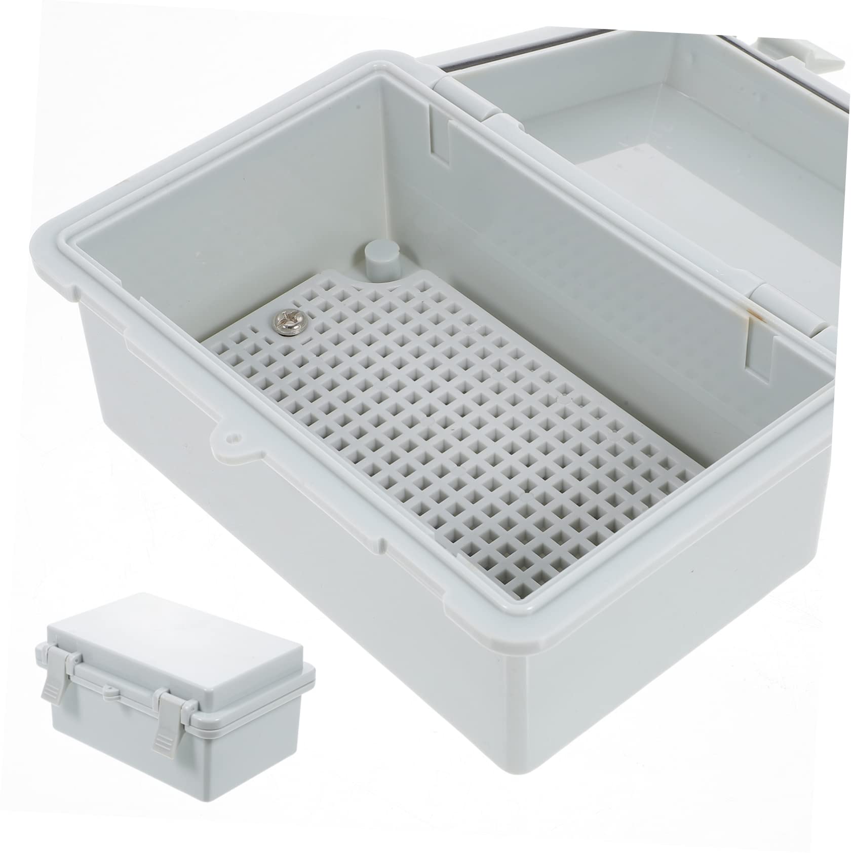 HoHaing IP67 Waterproof ABS Electrical Box With Mounting Plate – 7.9" X 7.9" X 3.7" Outdoor Junction Enclosure For DIY Projects