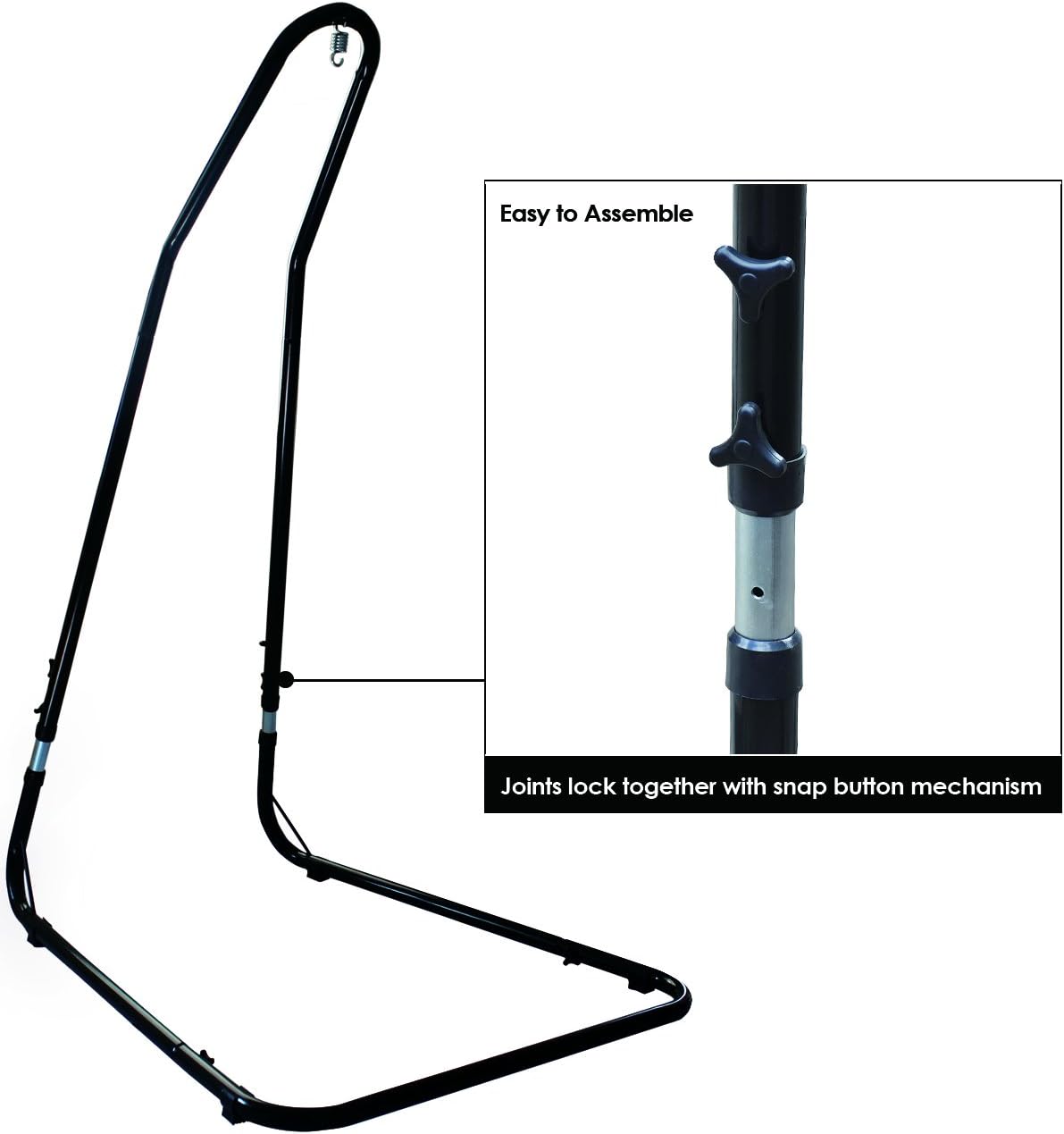 Sorbus Hammock Chair Stand for Hanging Chairs, Swings, Loungers, 330 Pound Capacity, Perfect for Indoor/Outdoor Patio, Deck, Yard (Adjustable Stand) : Patio, Lawn & Garden