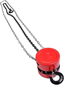 Talha Manual De Corrente G80 De 2200 Libras Com Gancho Giratório De 360° De 8 Pés, Ideal Para Armazéns, Canteiros De Obras, Oficinas E Fábricas.