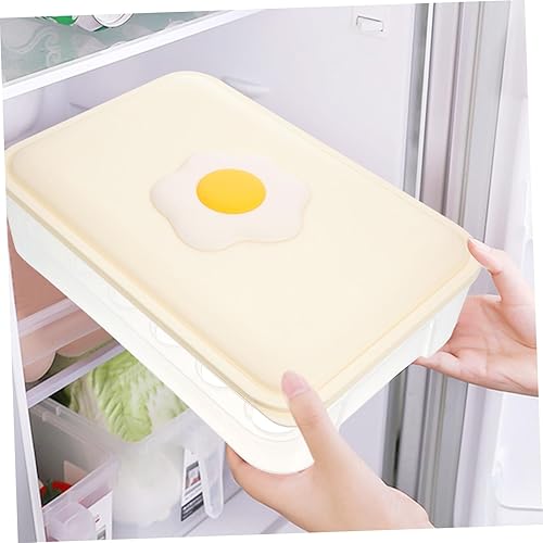 Miniatura 6 de 1 compartimento apilable para huevos, nevera, organizador de huevos, soporte para huevos frescos, almacenamiento en refrigerador y diseño de ahorro