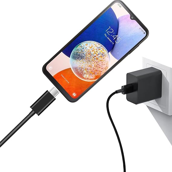 USB C Galaxy A17/16 5G Fast Charger Cord for Samsung Galaxy A14, A54, A13, A15, A14 5G, A53, A23, A34, A24, A33 Android Phone 18W Type C Charger Charging Cable Cord Power Adapter Replacement (5FT)