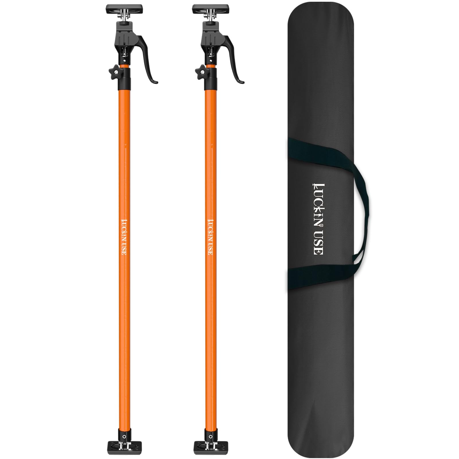 HOLOTHURIAN Cabinet Jack Support Pole, 49.2-114.2 inches Third Hand Tools Adjustable Support Pole, 3rd Hand Support System for Upper Cabinet Installation, 154 LB Capacity, 2-Pack