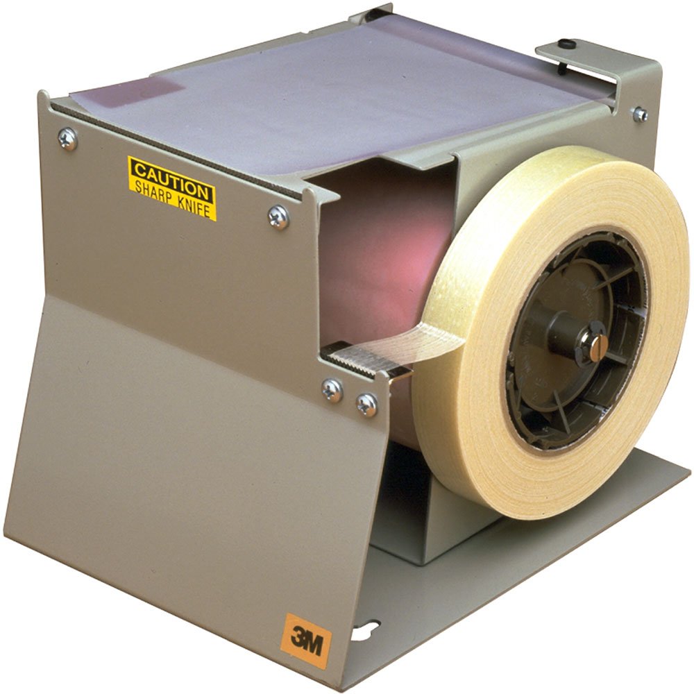 Scotch Label Protection Tape Dispenser M707, Pull-n-Tear Design, Carton Sealing, Shipping Box Reinforcing, 4 in