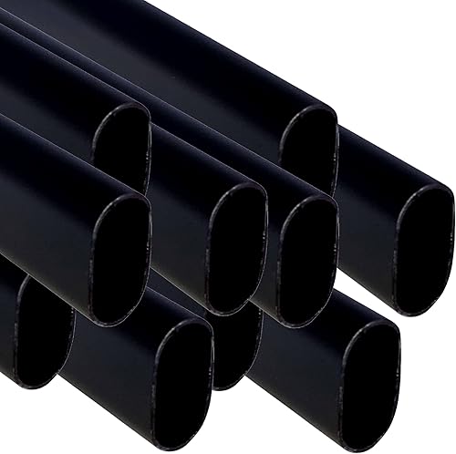 Miniatura 10 de Barra de armario ovalada de 94 pulgadas de largo  Poste de ropa de armario resistente  Negro  Paquete de 2