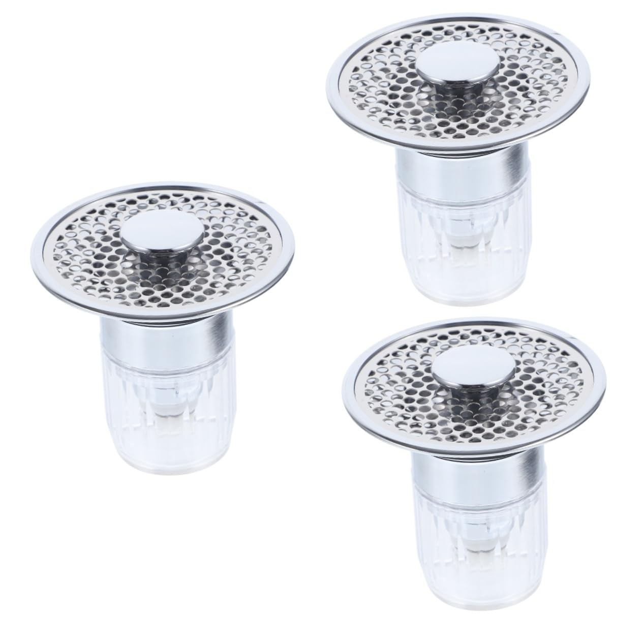 DOITOOL 3 Stücke Badewanne Drain Stopper Selbst-schließen Drain Core Magnetische Universal Waschbecken Stopper Abtropffläche