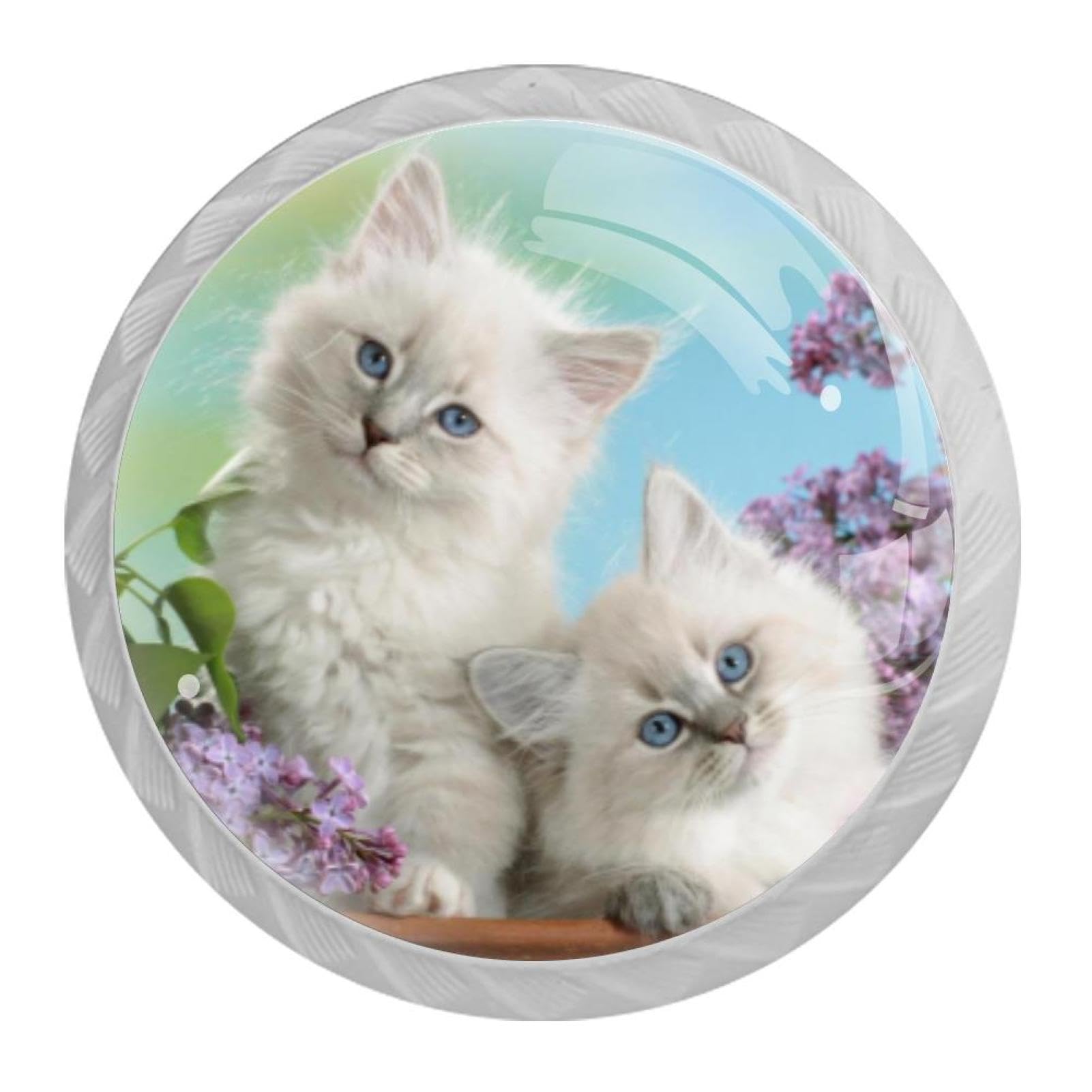 Tqmspg Multi14 4 Pieces Drawer Pulls Cute Cats Door Knobs Dresser Handles For Kitchen Wardrobe Cupboard Hardware Furniture