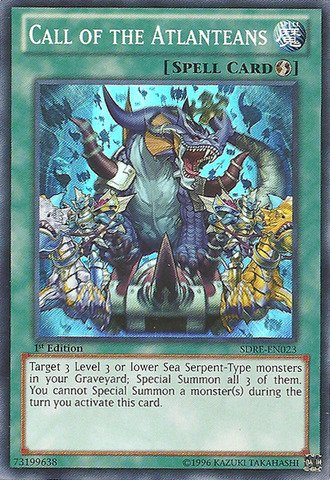 Yu-Gi-Oh! - Call of The Atlanteans (SDRE-EN023) - Structure Deck: Realm of The Sea Emperor - 1st Edition - Super Rare