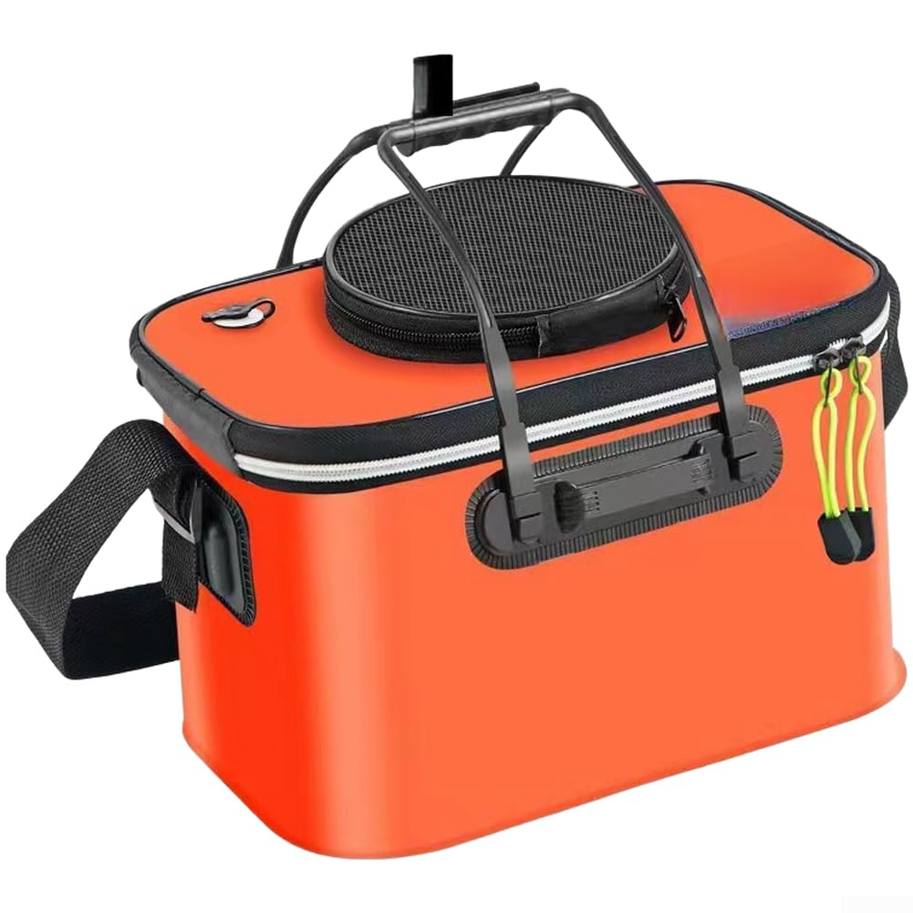 Portable Collapsible EVA Fishing Bucket Live Well Storage