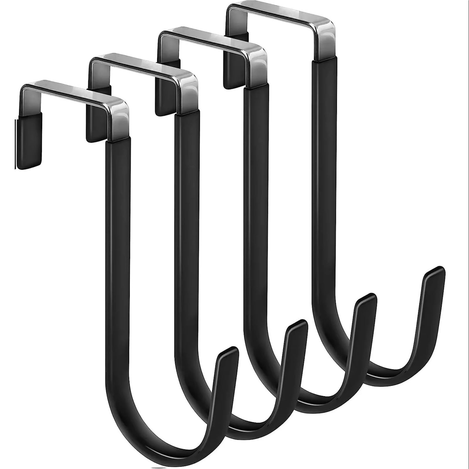 FGUJSUR Coat Hooks 4PCS Rubbe Towel and Coats Hangers Nonstick